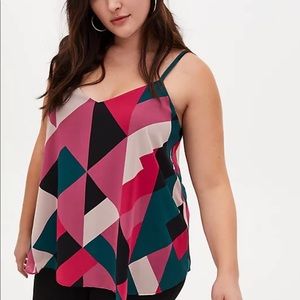 Torrid size 2 Geometrical Chiffon Cami